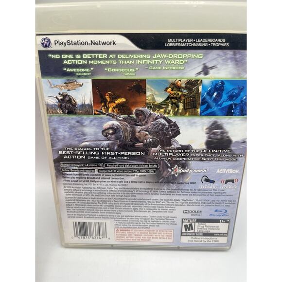 Call of Duty Modern Warfare 2 PS3 Playstation 3 Complete In Box With Manual - Picture 7 of 7